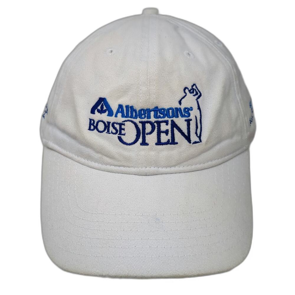 Ivory Baseball Cap White One Size Albertsons Boise Open 25th Anniversary Hat